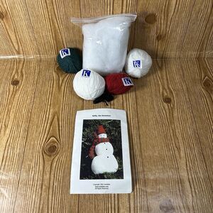 Vintage Knitables Softy The Snowman Craft Pattern Complete